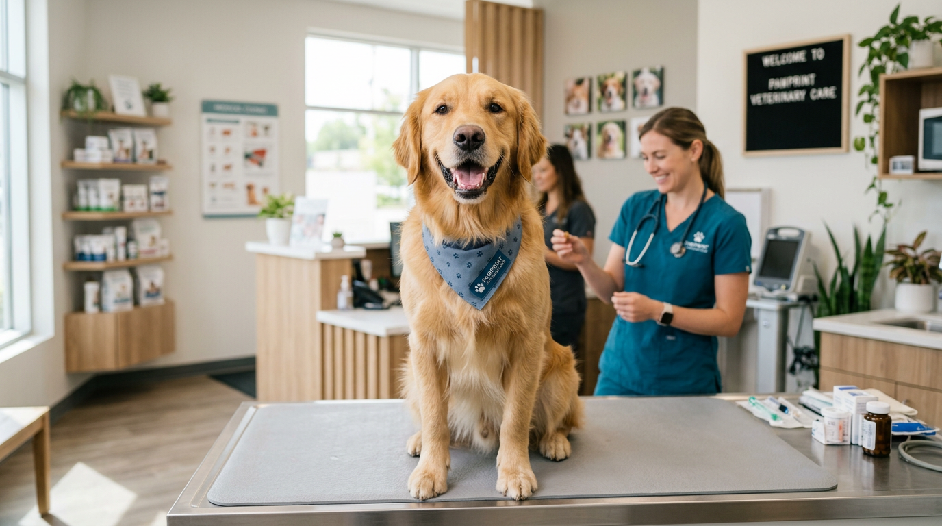 Dog showing healthy teeth after professional dental cleaning